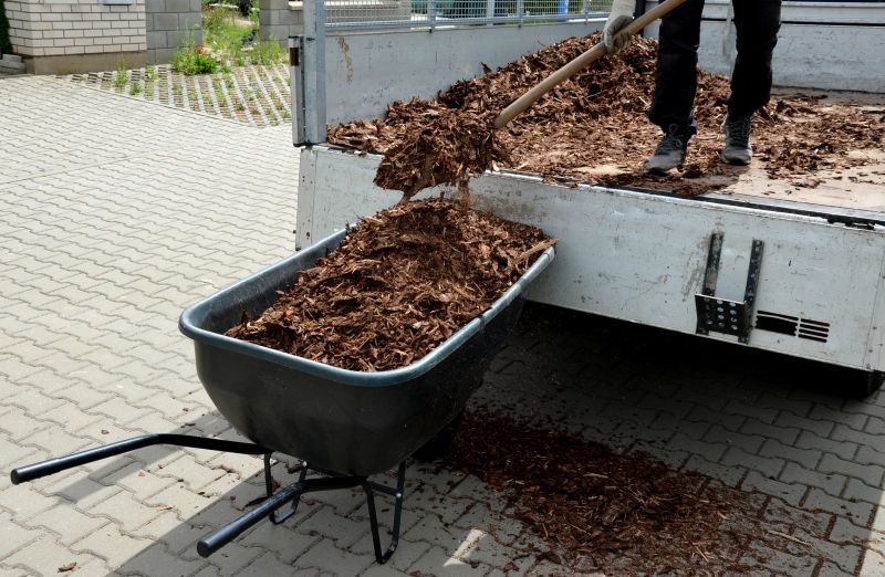 Contractor Loading Mulch